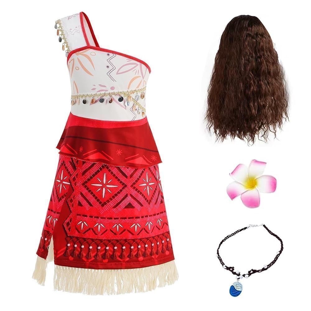 Tropical Island Adventure Costume Set - Red and White